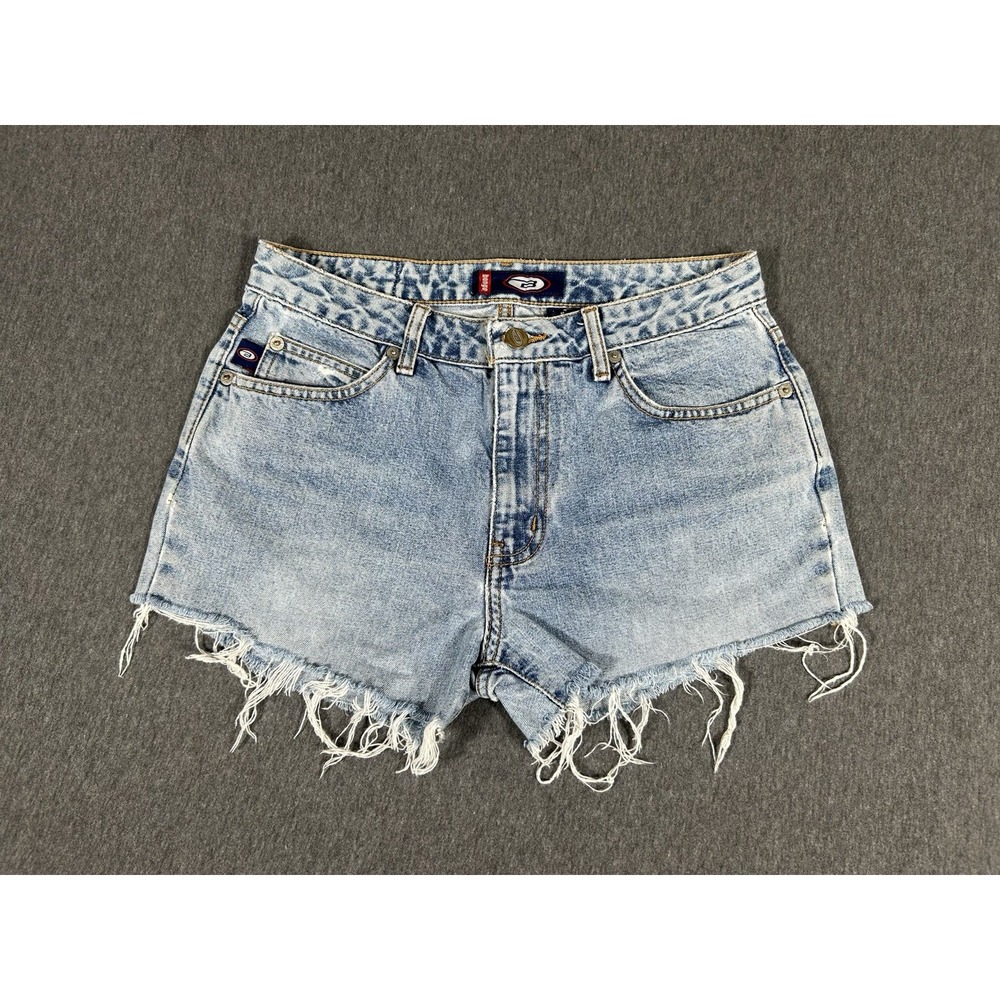 Bongo Denim Cutoff Shorts Womens Distressed Frayed Raw Hem Y2K 90s Grunge Sz 5